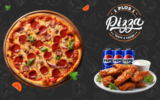 Single Pizza & Wings Combo