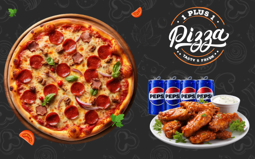 Single Pizza & Wings Combo