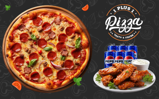 Single Pizza & Wings Combo