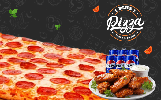 Single Pizza & Wings Combo